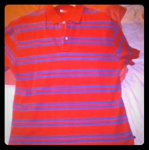 Mens Striped Polo